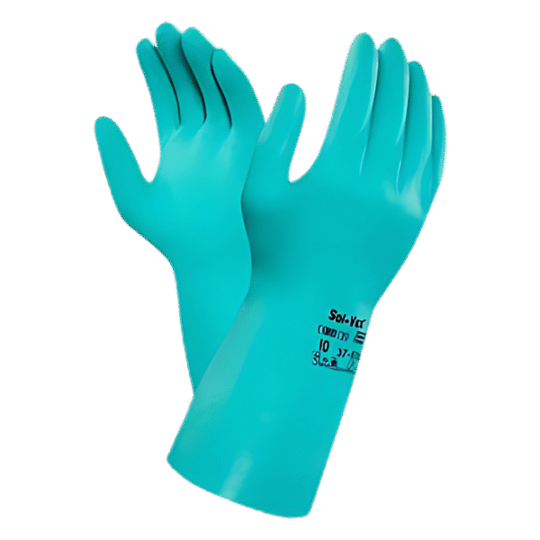 GUANTE 37-185 GUANTE DE NITRILO RESISTENTE A QUÍMICOS. PROTEGE HASTA EL CODO